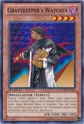 Gravekeeper&#39;s Watcher - LCYW-EN186 - Common 1st Edition Legendary Collection 3: Yugi&#39;s World 1st Edition Singles