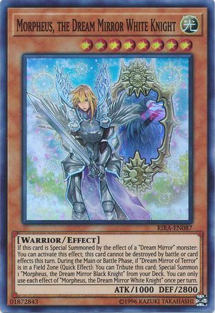 Morpheus, the Dream Mirror White Knight - RIRA-EN087 - Super Rare Unlimited Rising Rampage [RIRA] Unlimited Singles