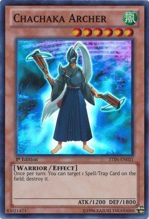 Chachaka Archer - ZTIN-EN021 - Super Rare Yu-Gi-Oh! Promo Cards