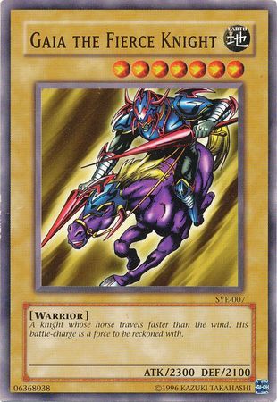 Gaia The Fierce Knight - SYE-007 - Common Unlimited Starter Deck: Yugi Evolution [SYE] Unlimited Singles