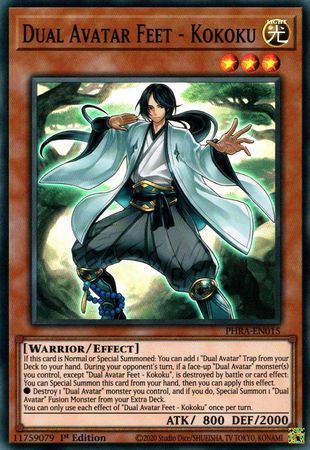 Dual Avatar Feet - Kokoku - PHRA-EN015 - Super Rare 1st Edition Phantom Rage 1st Edition Singles [PHRA]