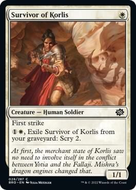 Survivor of Korlis 028/287 - The Brothers&#39; War (BRO)