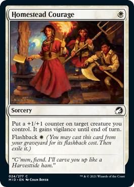 Homestead Courage 024/277 - Innistrad: Midnight Hunt (MID)