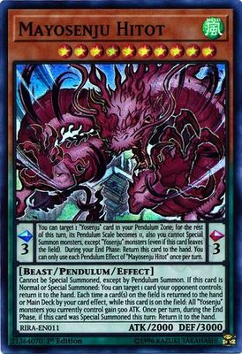 Mayosenju Hitot - RIRA-EN011 - Super Rare 1st Edition Rising Rampage [RIRA] 1st Edition Singles (espanol)