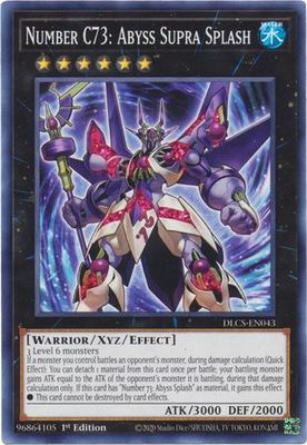 Number C73: Abyss Supra Splash - DLCS-EN043 - Common 1st Edition Dragons of Legend The Complete Series 1st Edition Singles