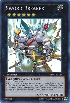 Sword Breaker - REDU-EN050 - Super Rare 1st Edition Return of the Duelist 1st Edition Singles