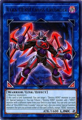 Xtra HERO Cross Crusader - DANE-EN045 - Rare 1st Edition Dark Neostorm 1st Edition Singles