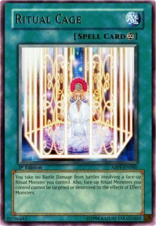 Ritual Cage - ABPF-EN060 - Rare 1st Edition Absolute Powerforce [ABPF] 1st Edition Singles