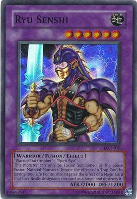 Ryu Senshi - LOD-019 - Super Rare Unlimited Legacy of Darkness [LOD] Unlimited Singles
