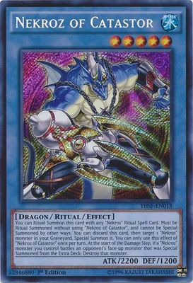 Nekroz of Catastor - THSF-EN018 - Secret Rare 1st Edition The Secret Forces (THSF) 1st Edition Singles