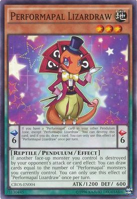 Performapal Lizardraw - CROS-EN004 - Common Unlimited Crossed Souls Unlimited Singles