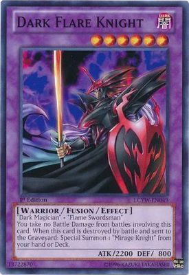 Dark Flare Knight - LCYW-EN049 - Common 1st Edition Legendary Collection 3: Yugi&#39;s World 1st Edition Singles