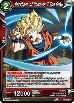 Backbone of Universe 7 Son Goku - Tournament of Power (DBS-TB01) Tournament of Power
