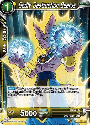 Godly Destruction Beerus - Destroyer Kings (DBS-B06) Destroyer Kings