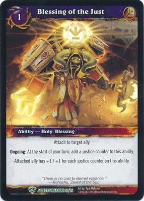 Blessing of the Just - Aspects Treasure 14/75 - Uncommon foild WoW: Battle of the Aspects Treasure Pack Singles
