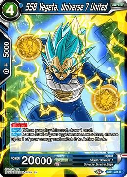 SSB Vegeta, Universe 7 United - Draft Box 04 - Dragon Brawl (DB1) Draft Box 04 - Dragon Brawl foild