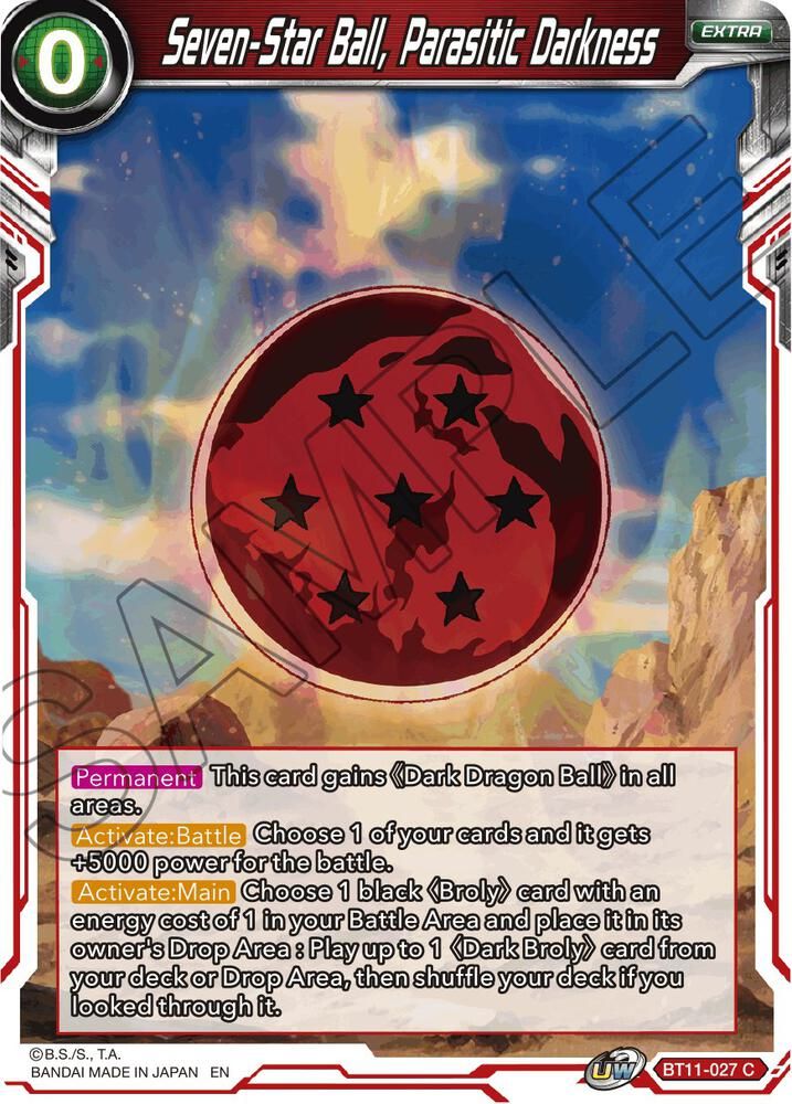 Seven-Star Ball, Parasitic Darkness - Vermilion Bloodline (DBS-B11) Vermilion Bloodline