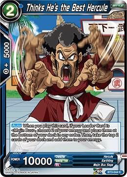 Thinks He&#39;s the Best Hercule - Cross Worlds (DBS-B03) Cross Worlds