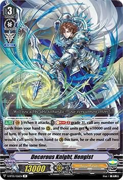 Decorous Knight, Hengist - V-BT05: Aerial Steed Liberation (V-BT05) V-BT05: Aerial Steed Liberation