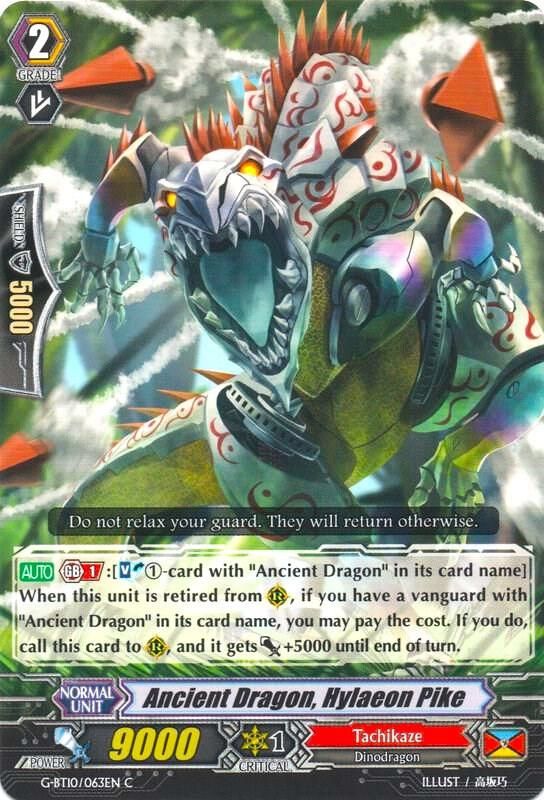 Ancient Dragon, Hylacon Pike - G-BT10: Raging Clash of the Blade Fangs (G-BT10) G-BT10: Raging Clash of the Blade Fangs