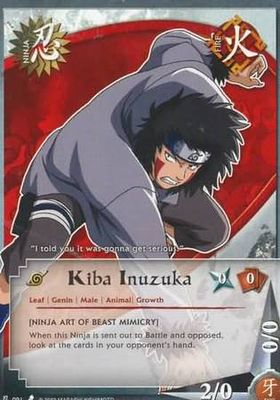 Kiba Inuzuka - 091 - Common Naruto CCG Promos