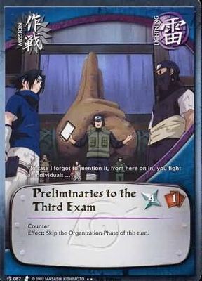 Preliminaries to the Third Exam - M-087 - Rare Naruto: Curse of the Sand