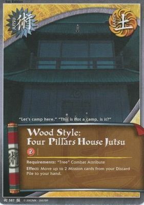 Wood Style: Four Pillars House Jutsu - J-587 - Common Naruto: Foretold Prophecy
