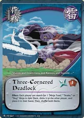 Three-Cornered Deadlock - M-193 - Rare Naruto: Dream Legacy