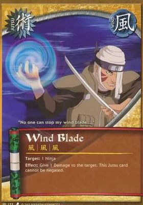 Wind Blade - 123 - Common Naruto CCG Promos