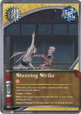 Stunning Strike - 835 - Uncommon Naruto: Tournament (Chibi) Pack 3