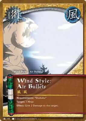 Wind Style: Air Bullets - J-168 - Rare Naruto: Eternal Rivalry