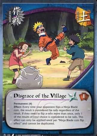 Disgrace of the Village - M-132 - Uncommon Foild Naruto: Curse of the Sand