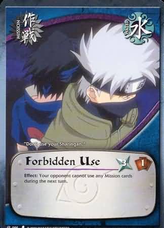 Forbidden Use - M-095 - Uncommon Naruto: Curse of the Sand Foild