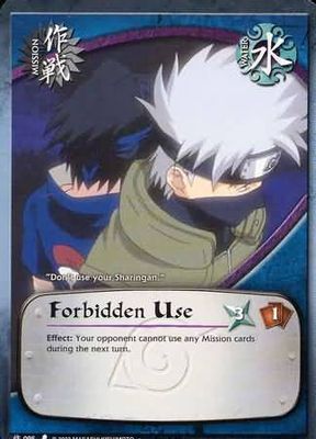 Forbidden Use - M-095 - Uncommon Naruto: Curse of the Sand Foild