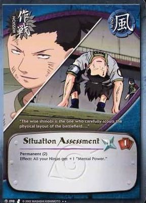 Situation Assessment - M-098 - Rare foild Naruto: Curse of the Sand