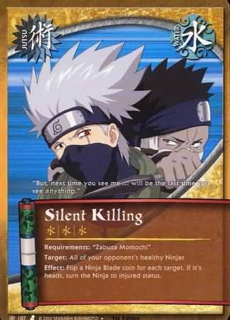Silent Killing - J-107 - Uncommon foild Naruto: Curse of the Sand