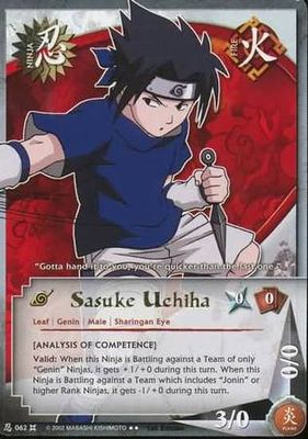 Sasuke Uchiha - 062 - Rare Naruto: The Chosen