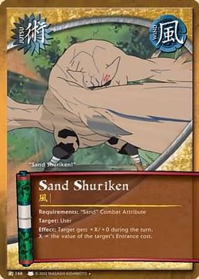 Sand Shuriken - J-166 - Uncommon Naruto: Eternal Rivalry