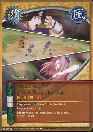 Wind Style: Great Breakthrough - 079 - Rare Naruto: The Chosen