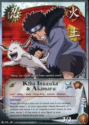 Kiba Inuzuka &amp; Akamaru - N-226 - Common Naruto: Quest For Power