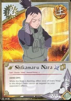 Shikamaru Nara - N-420 - Uncommon Naruto: Approaching Wind