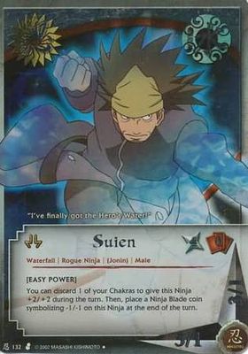 Suien - 132 - (Foil/Platinum Lettering) Promo Naruto CCG Promos