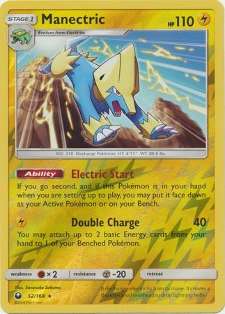 Manectric - 52/168 - Rare Reverse Holo Sun &amp; Moon: Celestial Storm Reverse Holo Singles