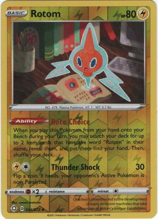 Rotom - 034/072 - Uncommon Reverse Holo Shining Fates Reverse Holo Singles