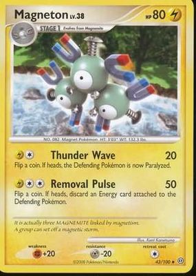 Magneton - 43/100 - Uncommon Diamond &amp; Pearl: Stormfront Singles