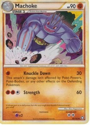Machoke - 40/102 - Uncommon HGSS - Triumphant Singles