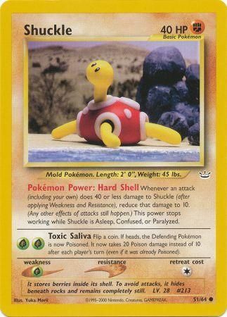 Shuckle - 51/64 - Common Unlimited Neo Revelation Unlimited Singles