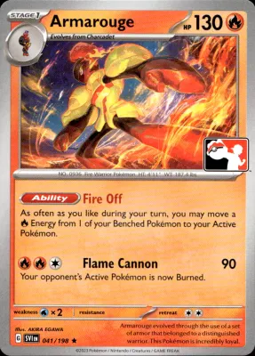 ARMAROUGE 041/198 PLAY! PRIZE PACK SERIES NON-HOLO RARE Pokemon TCG/ (Español)
