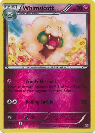 Whimsicott - 56/98 - Uncommon Reverse Holo XY: Ancient Origins Reverse Holo Singles