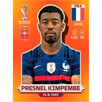 Presnel Kimpembe Fra 6 - Pegatina Panini Qatar Copa Mundial 2022